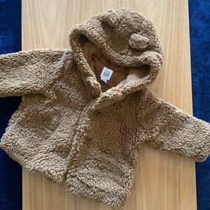 GAP 3-6M Teddy Bear Button Jacket